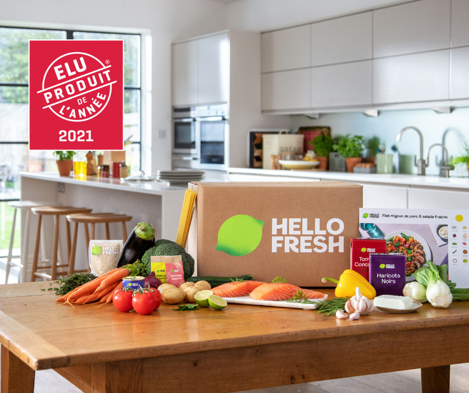 HelloFresh, la Box à cuisiner Élue Produit de l’Année 2021